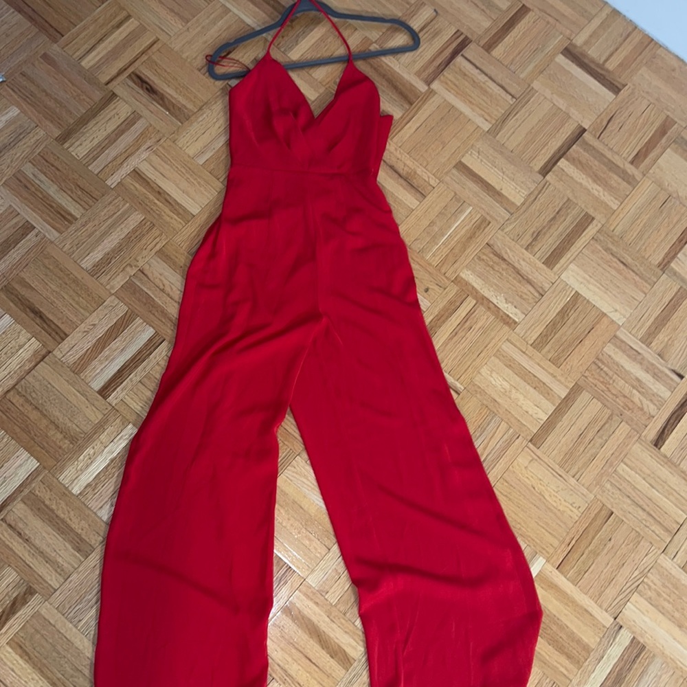 Red jumpsuit urban outfitters
